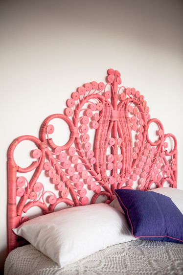 Candy Pink Peacock Headboard | Covet Living