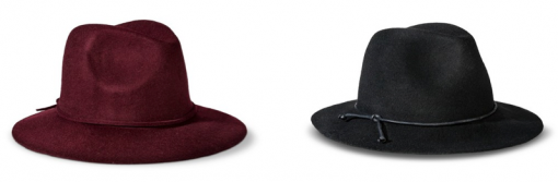 Fedora hats in burgundy and black | Target | Covet Living