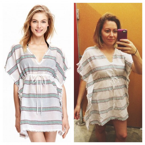 Old Navy Embroidered-Stripe Swim Cover-Up | Covet Living