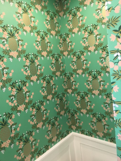 hygge and west mint pineapple wallpaper | casa covet living